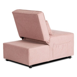 Fotoliu extensibil Mebel Elite Iberis 67cm (Pink) Thumb