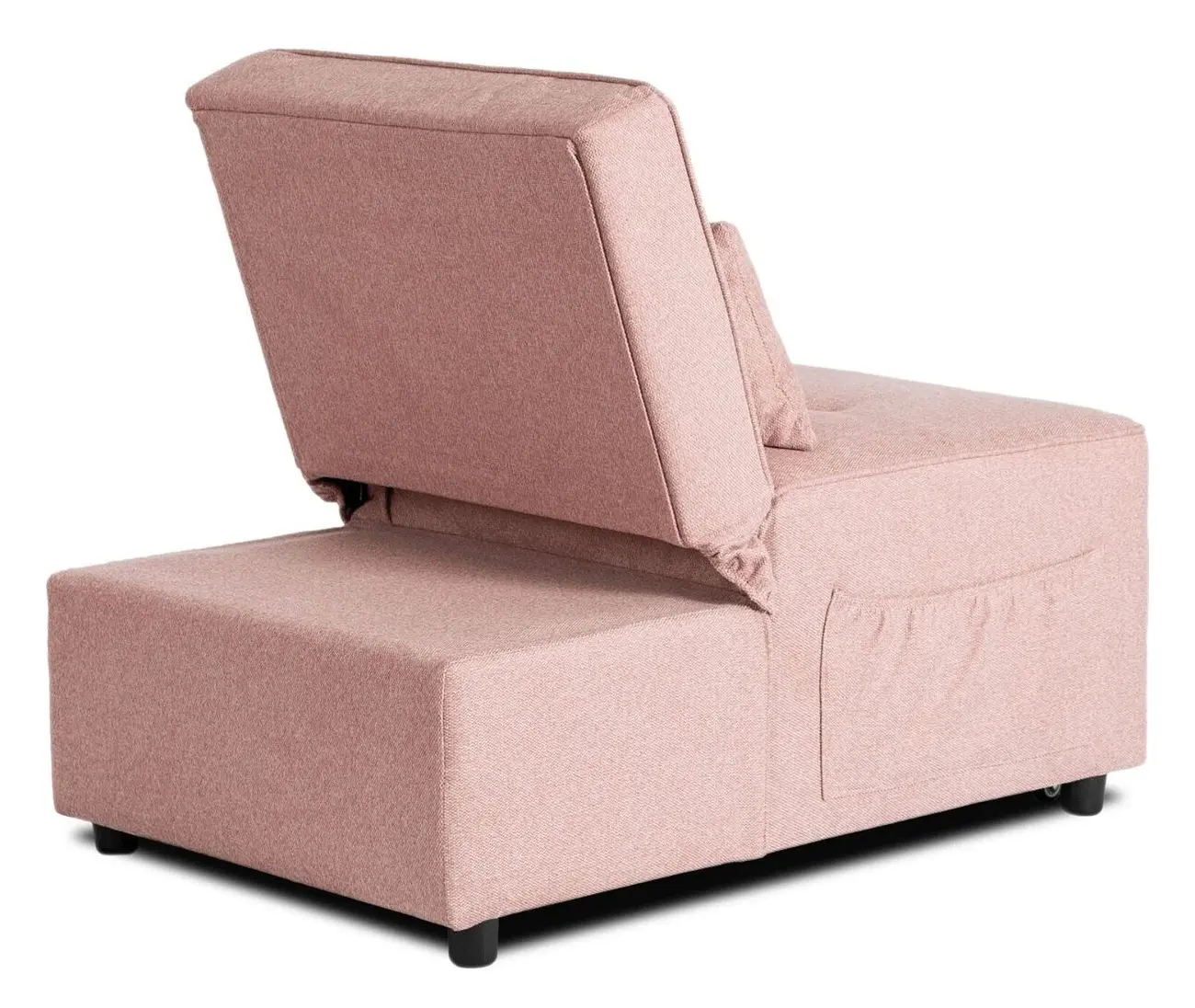 Fotoliu extensibil Mebel Elite Iberis 67cm (Pink)