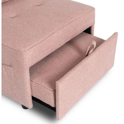 Fotoliu extensibil Mebel Elite Iberis 67cm (Pink) Thumb