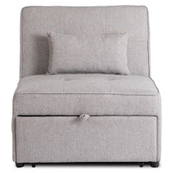 Fotoliu extensibil Mebel Elite Iberis 80cm (Grey) Thumb