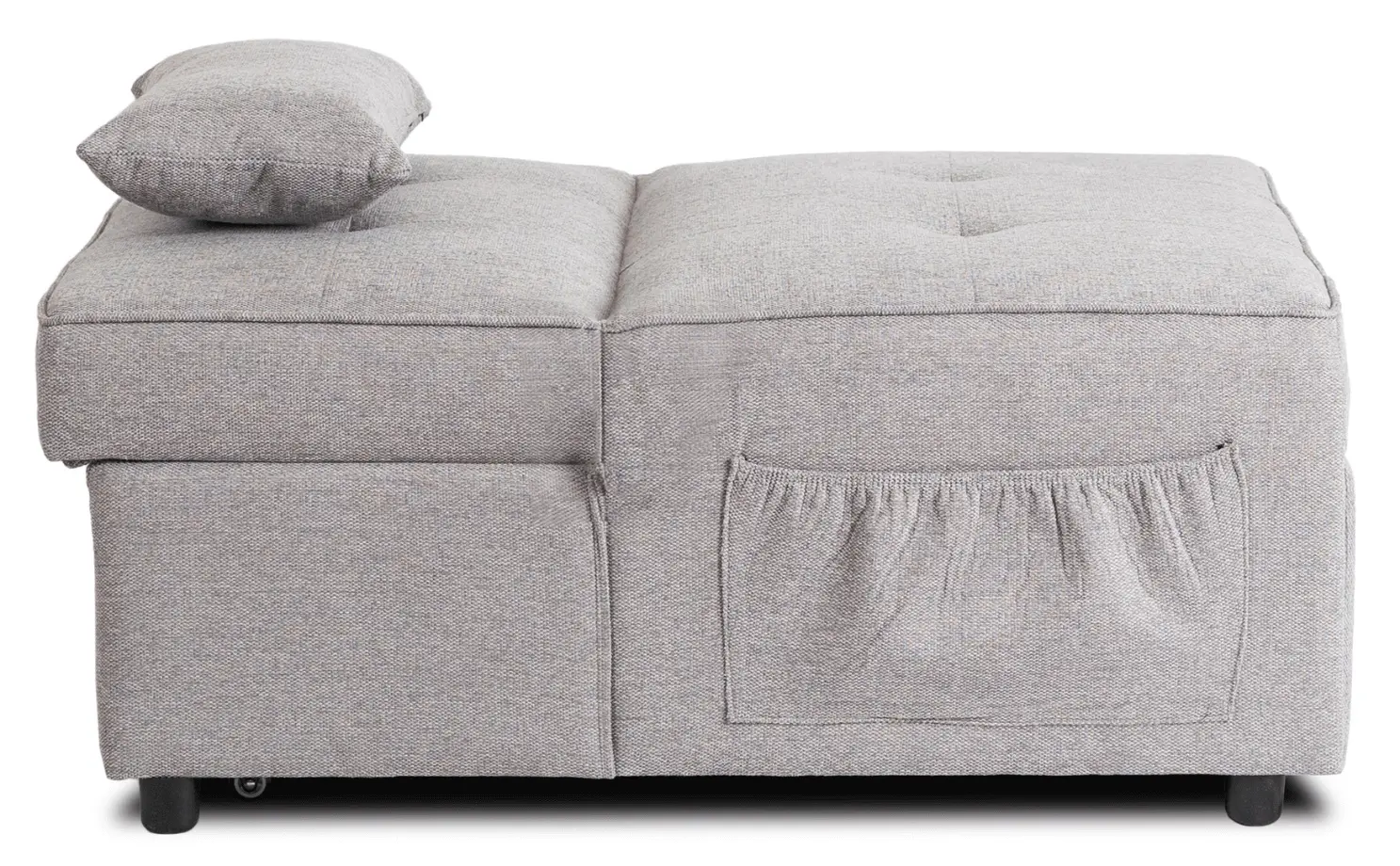 Fotoliu extensibil Mebel Elite Iberis 80cm (Grey)