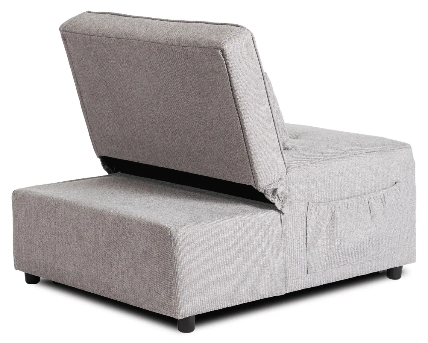 Fotoliu extensibil Mebel Elite Iberis 80cm (Grey)