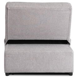 Fotoliu extensibil Mebel Elite Iberis 80cm (Grey) Thumb