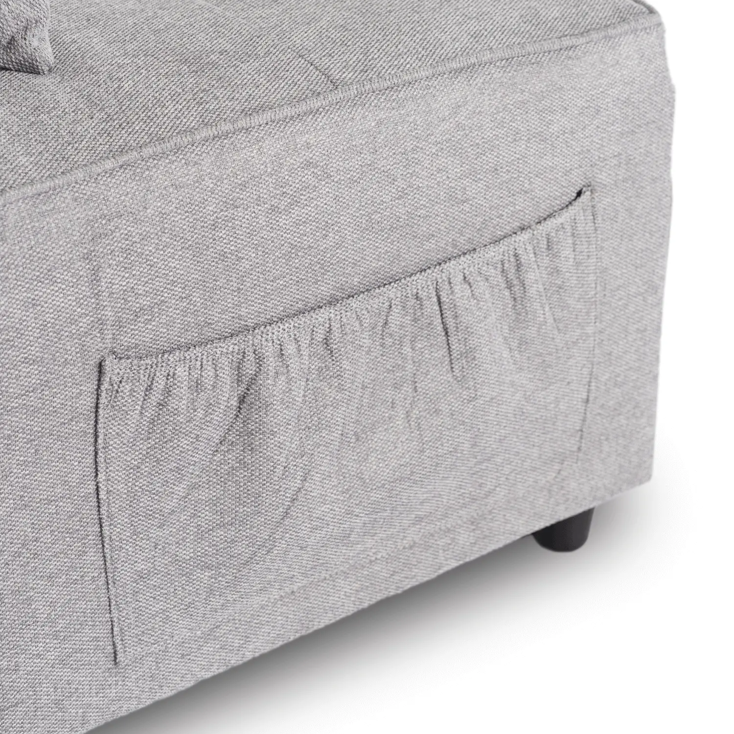 Fotoliu extensibil Mebel Elite Iberis 80cm (Grey)