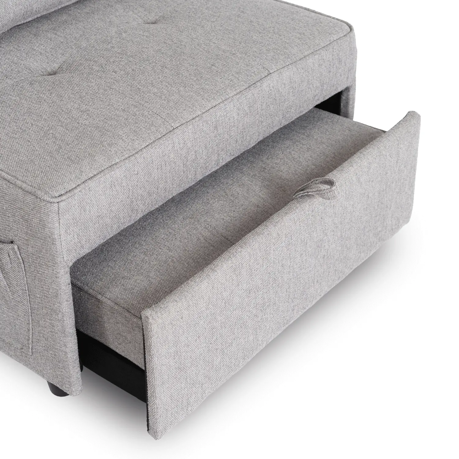 Fotoliu extensibil Mebel Elite Iberis 80cm (Grey)