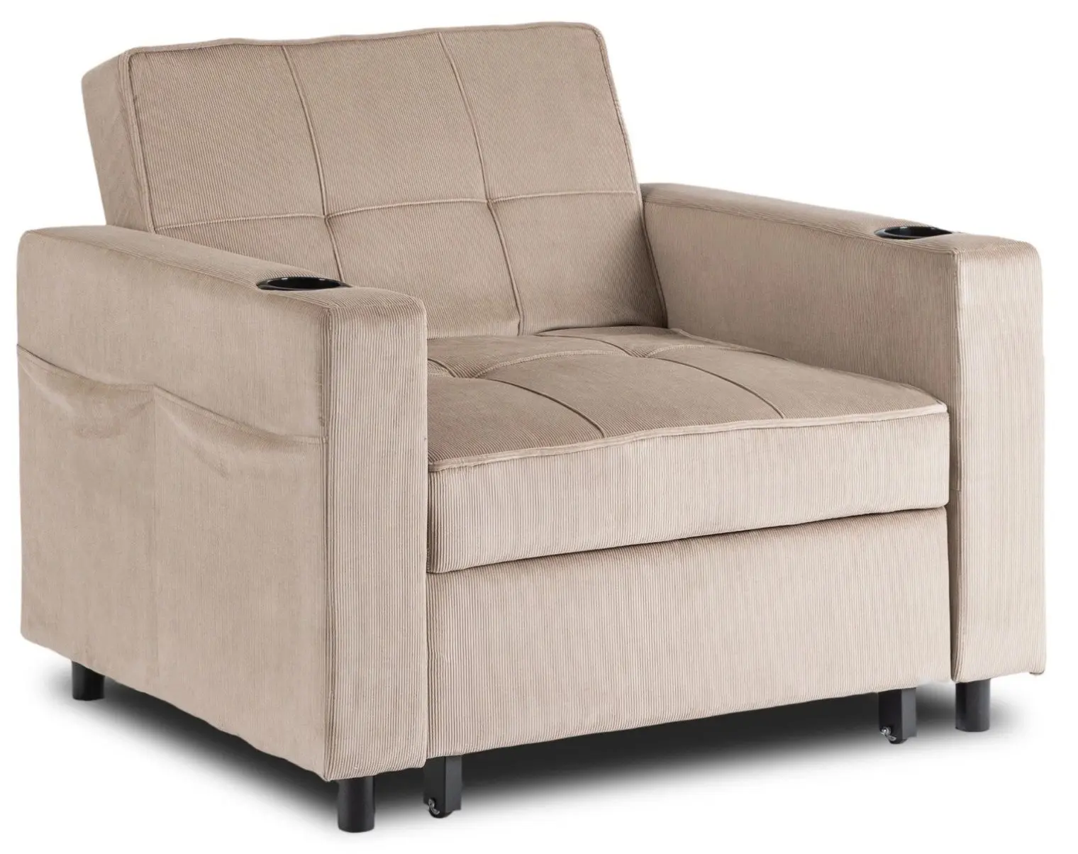 Fotoliu extensibil Mebel Elite Solor (Beige) - 2