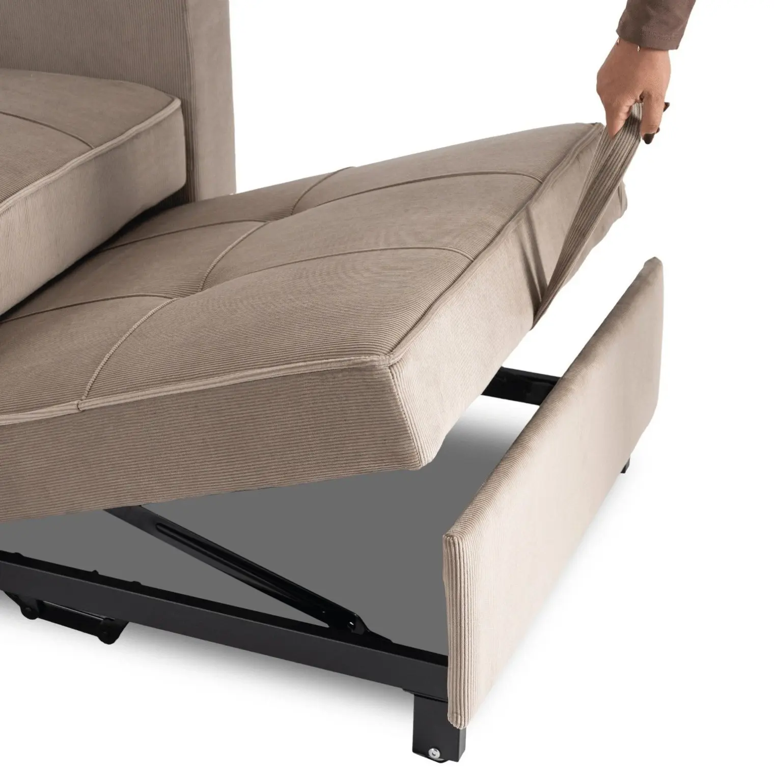 Fotoliu extensibil Mebel Elite Solor (Beige) - 11