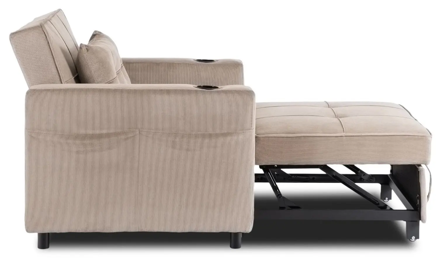 Fotoliu extensibil Mebel Elite Solor (Beige) - 5