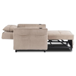 Fotoliu extensibil Mebel Elite Solor (Beige) Thumb