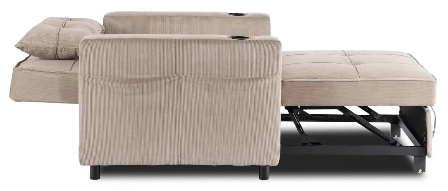 Fotoliu extensibil Mebel Elite Solor (Beige) - 6