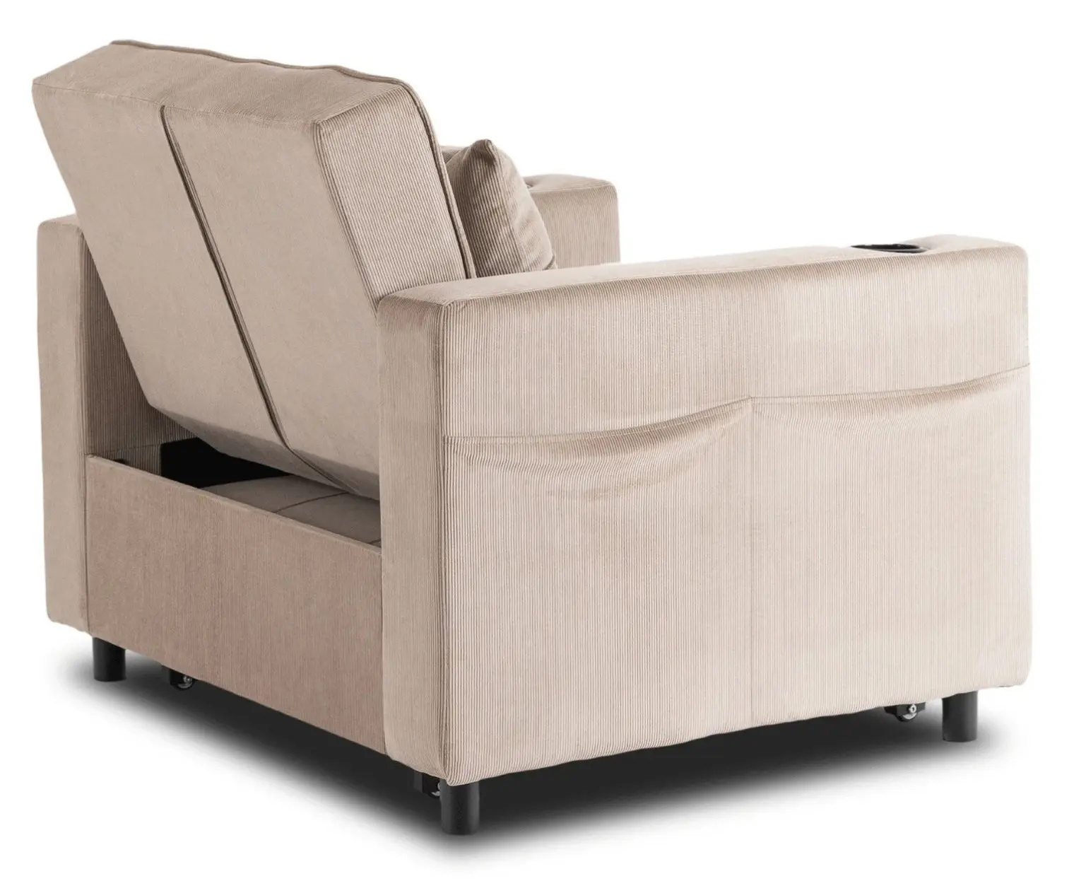 Fotoliu extensibil Mebel Elite Solor (Beige) - 7