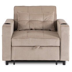 Fotoliu extensibil Mebel Elite Solor (Beige) Thumb