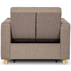 Fotoliu extensibil Mebel Elite Solor (Beige/Natural Oak) Thumb