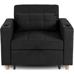 Кресло раскладное Mebel Elite Solor (Black/Natural Oak) Thumb