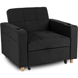 Кресло раскладное Mebel Elite Solor (Black/Natural Oak) Thumb