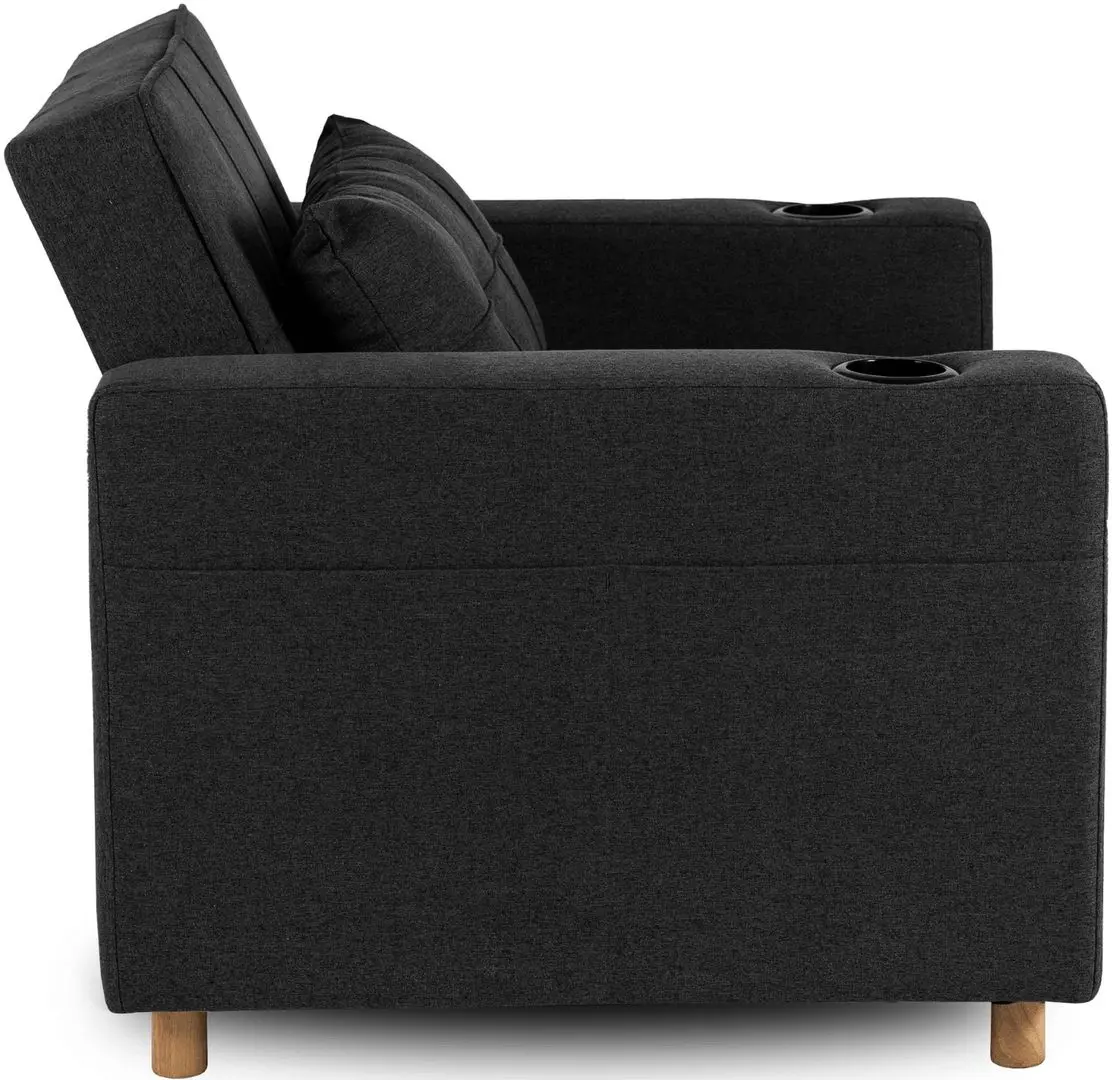 Кресло раскладное Mebel Elite Solor (Black/Natural Oak) - 14