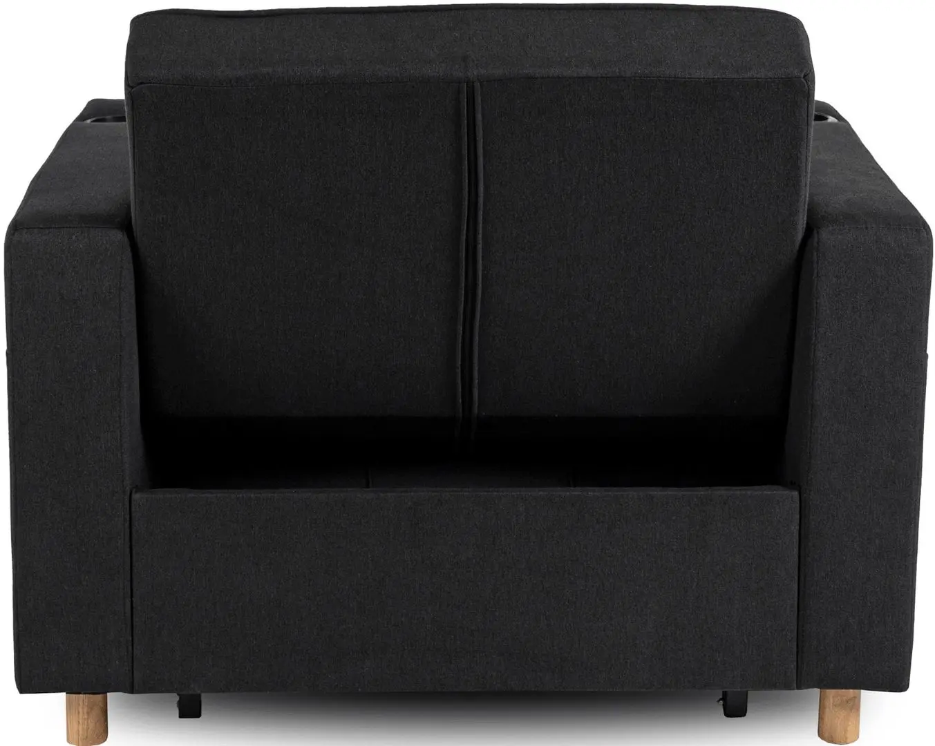 Кресло раскладное Mebel Elite Solor (Black/Natural Oak) - 13