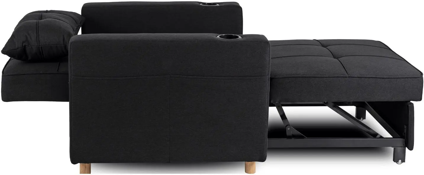 Кресло раскладное Mebel Elite Solor (Black/Natural Oak) - 10