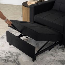 Кресло раскладное Mebel Elite Solor (Black/Natural Oak) Thumb