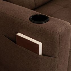 Fotoliu extensibil Mebel Elite Solor (Brown/Natural Oak) Thumb