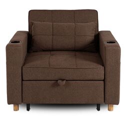 Fotoliu extensibil Mebel Elite Solor (Brown/Natural Oak) Thumb