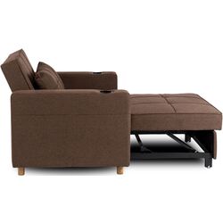 Fotoliu extensibil Mebel Elite Solor (Brown/Natural Oak) Thumb