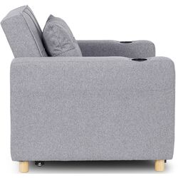 Fotoliu extensibil Mebel Elite Solor (Grey/Natural Oak) Thumb