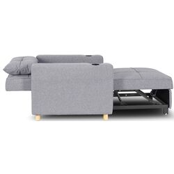 Fotoliu extensibil Mebel Elite Solor (Grey/Natural Oak) Thumb