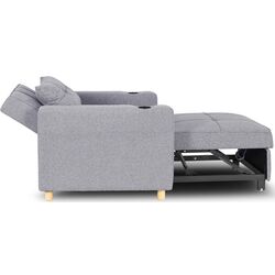 Fotoliu extensibil Mebel Elite Solor (Grey/Natural Oak) Thumb