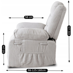 Fotoliu-recliner Mebel Elite Arturo (Grey Light) Thumb