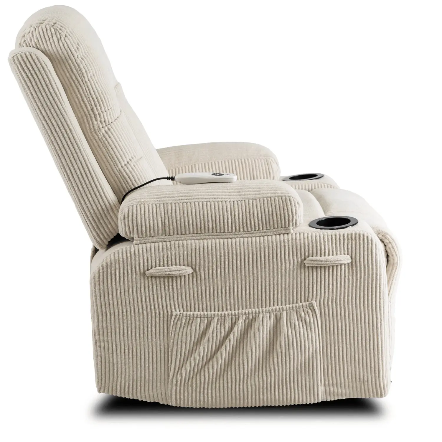 Fotoliu-recliner Mebel Elite BOX Corduroy (Beige) - 2