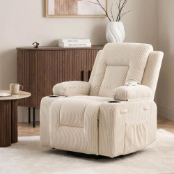 Fotoliu-recliner Mebel Elite BOX Corduroy (Beige)