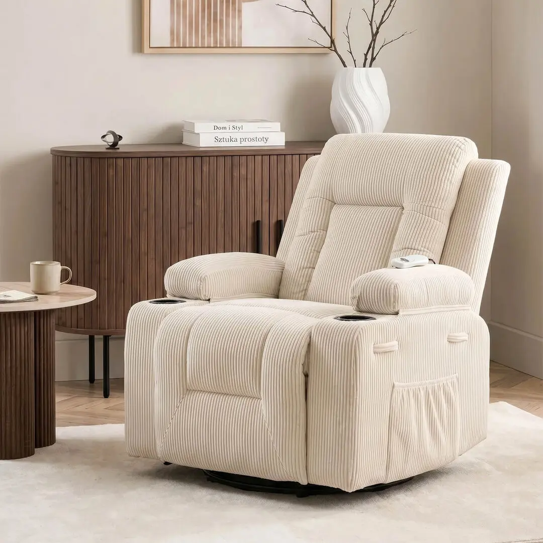 Fotoliu-recliner Mebel Elite BOX Corduroy (Beige)
