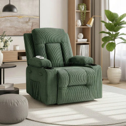 Fotoliu-recliner Mebel Elite BOX Corduroy (Green)