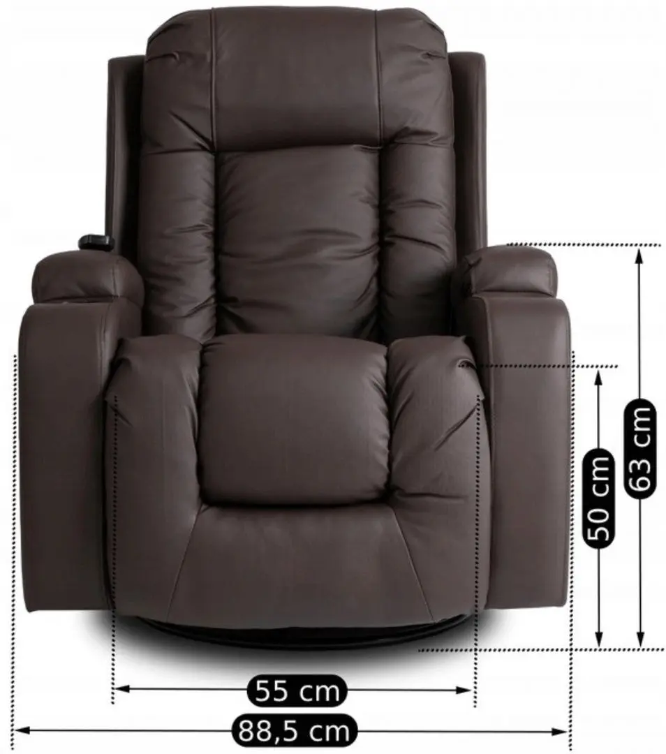Fotoliu-recliner Mebel Elite Box (Dark Brown) - 17