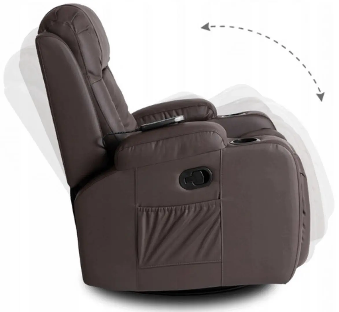 Fotoliu-recliner Mebel Elite Box (Dark Brown) - 14