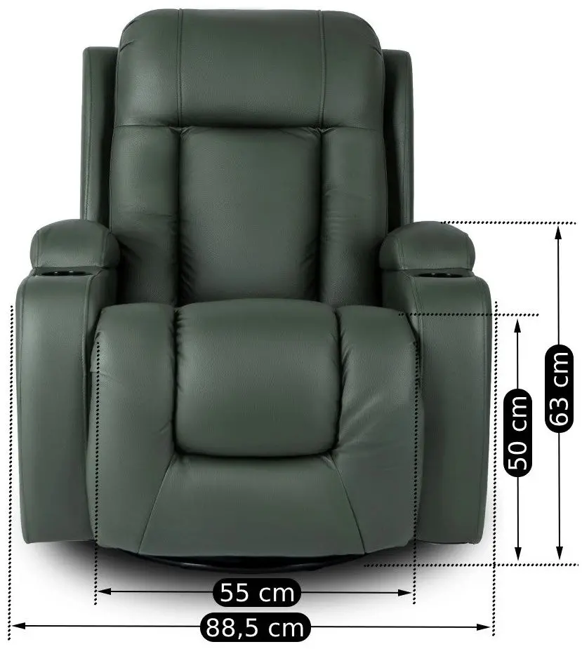 Fotoliu-recliner Mebel Elite Box (Green) - 2