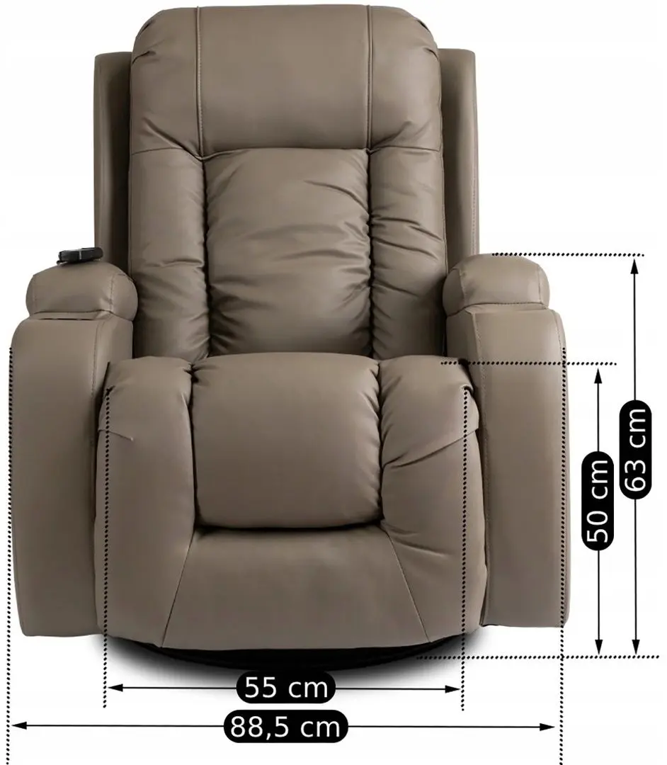 Fotoliu-recliner Mebel Elite Box (Grey) - 2