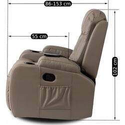 Fotoliu-recliner Mebel Elite Box (Grey) Thumb