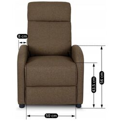 Fotoliu-recliner Mebel Elite Danny (Brown) Thumb