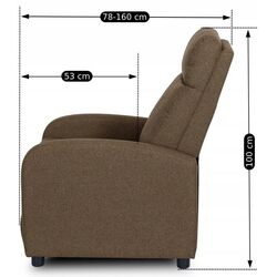 Fotoliu-recliner Mebel Elite Danny (Brown) Thumb