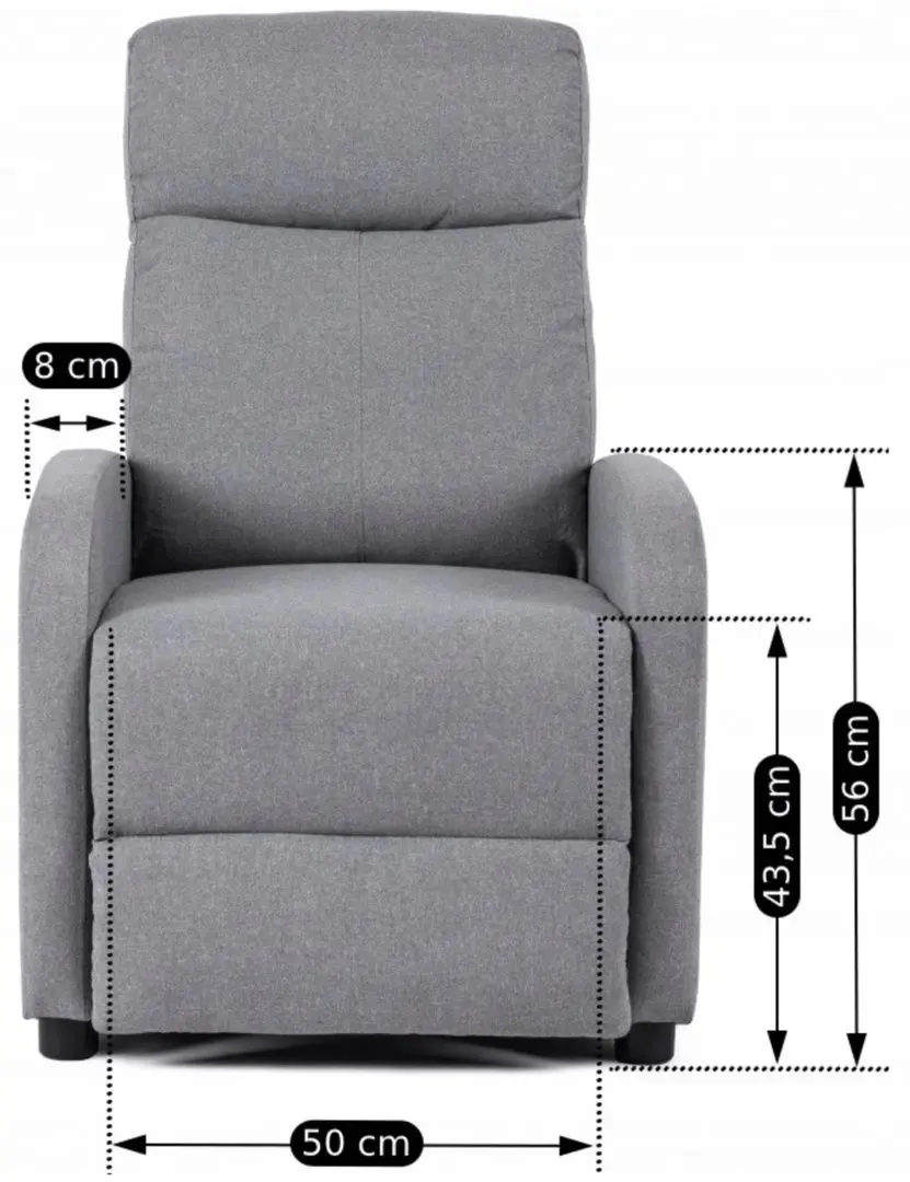 Fotoliu-recliner Mebel Elite Danny (Grey)