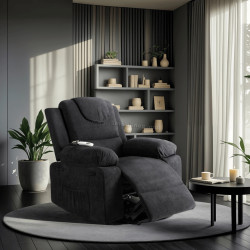 Fotoliu-recliner Mebel Elite Fenix (Black)