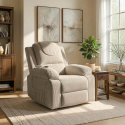 Fotoliu-recliner Mebel Elite Fenix Corduroy (Beige)