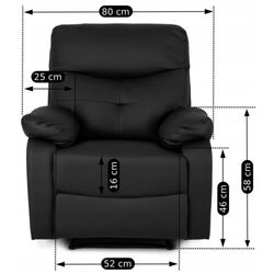 Fotoliu-recliner Mebel Elite Inter (Black) Thumb