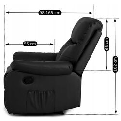 Fotoliu-recliner Mebel Elite Inter (Black) Thumb