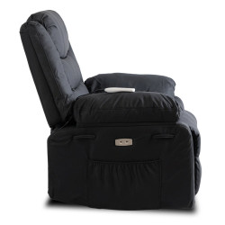 Кресло-реклайнер Mebel Elite Jasper ECO (Black) Thumb