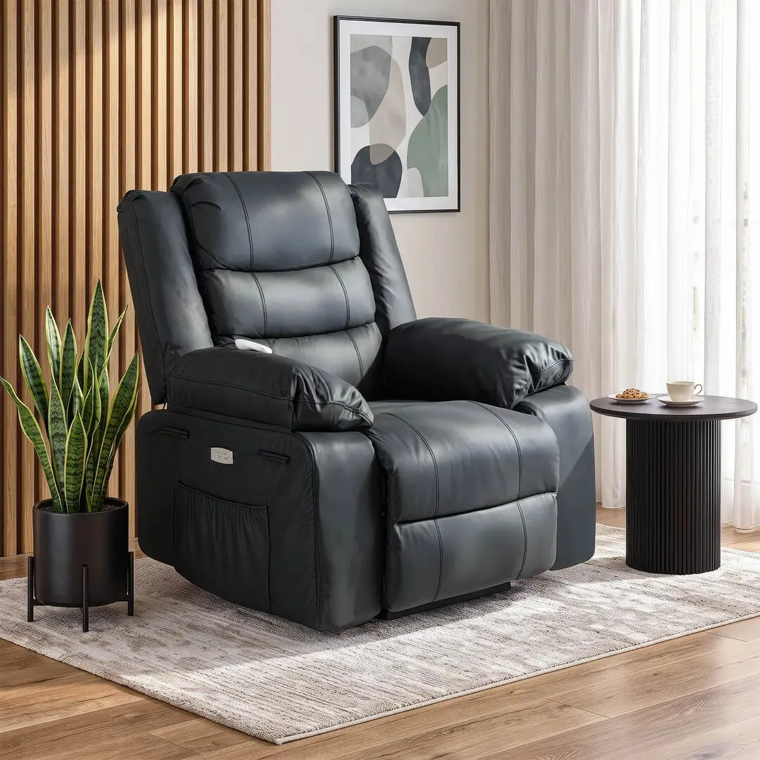 Кресло-реклайнер Mebel Elite Jasper ECO (Black)