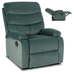 Кресло-реклайнер Mebel Elite Kobe Velour (Green) Thumb