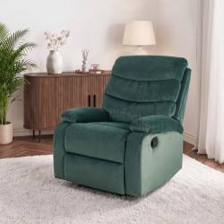 Кресло-реклайнер Mebel Elite Kobe Velour (Green)
